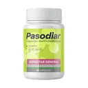 Empaque de Pasodiar, 20 cápsulas